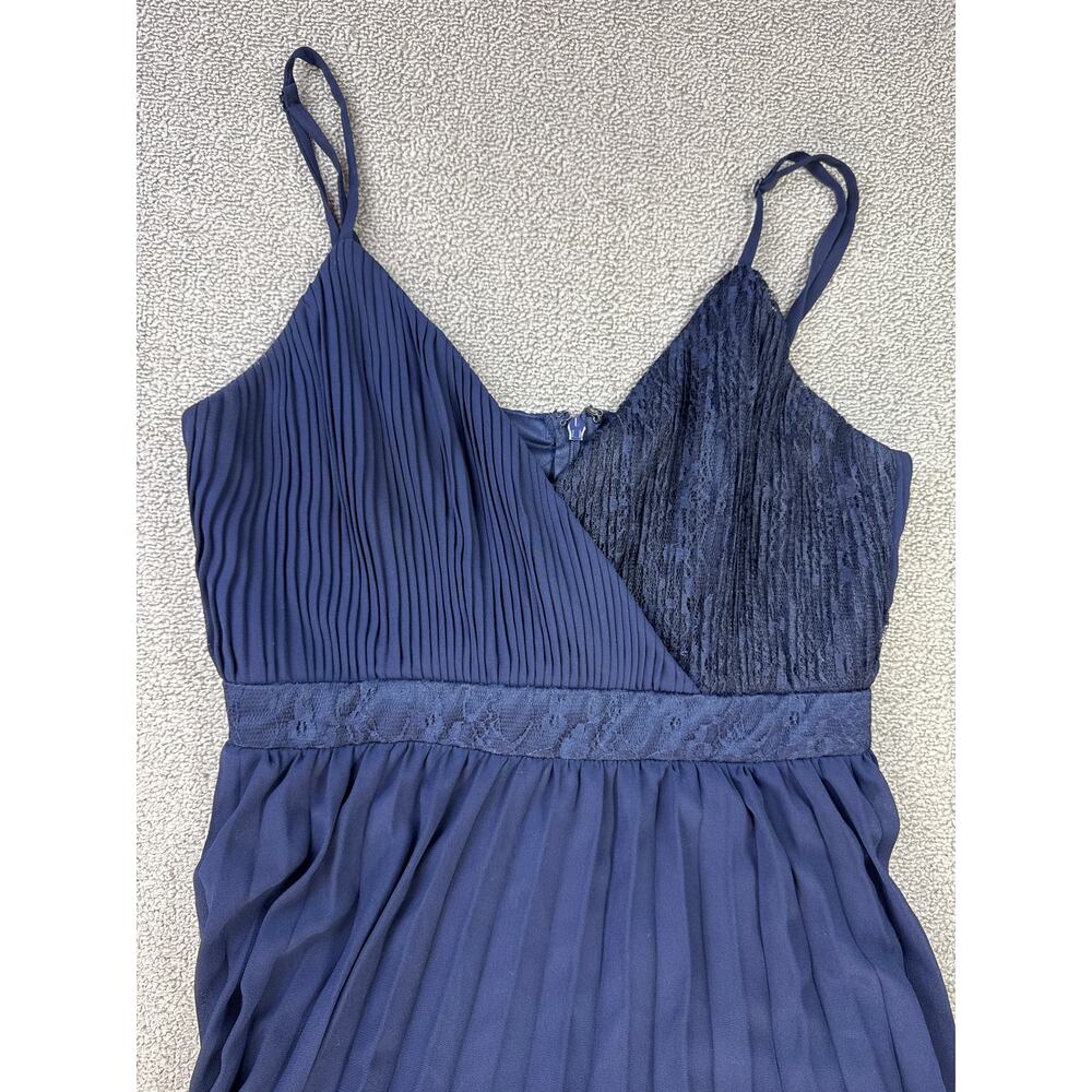 Lulus Date With a Daydream Lace Tiered Maxi Dress Navy Blue Size Small - Picture 5 of 12